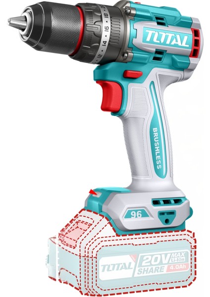 Lı-Ion Akülü Kömürsüz Darbeli Matkap TIDLI20968E