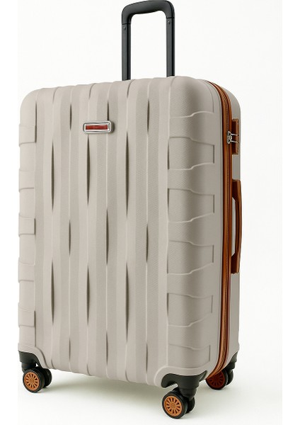 Büyük Boy Valiz 4x2 Teker Vizon-Taba 1167