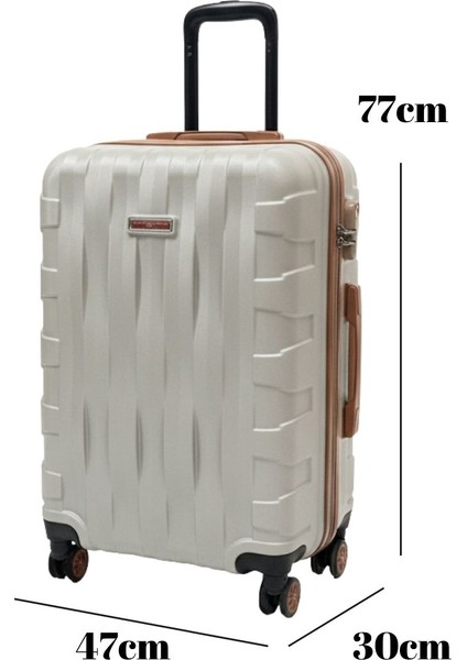 Büyük Boy Valiz 4x2 Teker Vizon-Taba 1167 modelleri