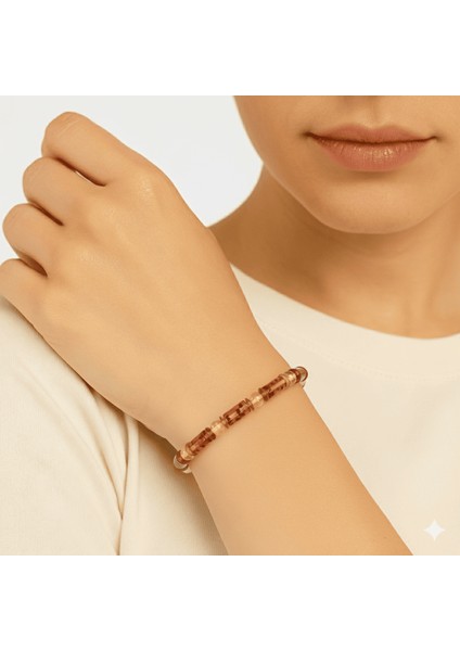 Bal Sarı Renkli Silindir Kesim Doğal Damla Kehribar Kadın Bileklik fırsatları