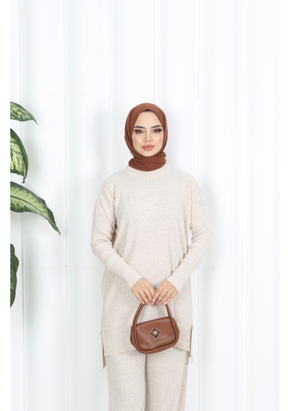 Saç Örgülü Triko Takım modelleri