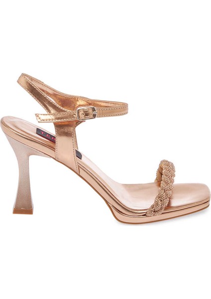 Pembe Vegan Kadın Abiye Ayakkabı - K24Y1AY67223-N6N