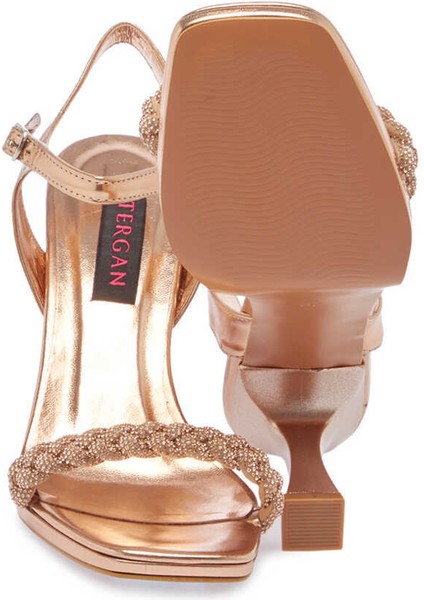 Pembe Vegan Kadın Abiye Ayakkabı - K24Y1AY67223-N6N