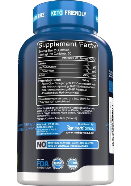 Apple Cider Vinegar + Keto Gummies 500 Mg 60 Gummies fırsatları