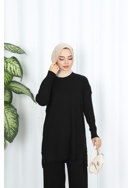 Saç Örgülü Triko Takım modelleri