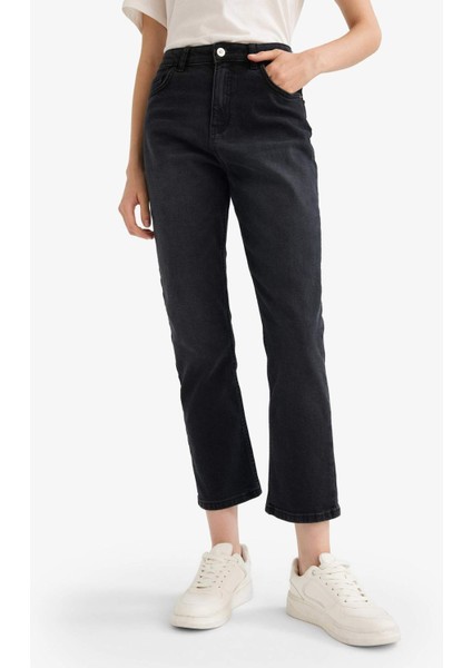 Mary Vintage Straight Fit Yüksek Bel Bilek Boy Jean Pantolon