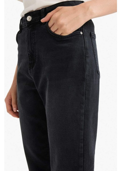 Mary Vintage Straight Fit Yüksek Bel Bilek Boy Jean Pantolon