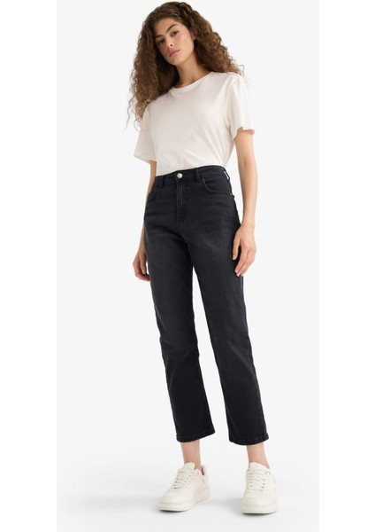 Mary Vintage Straight Fit Yüksek Bel Bilek Boy Jean Pantolon E9819AX25AU