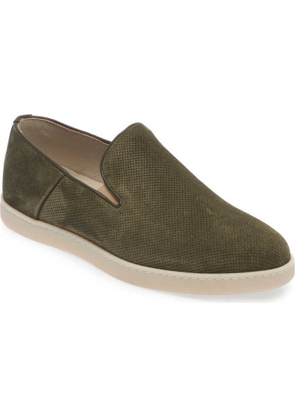 Yeşil Hakiki Nubuk Deri Erkek Loafer - E24I1AY56695-G98