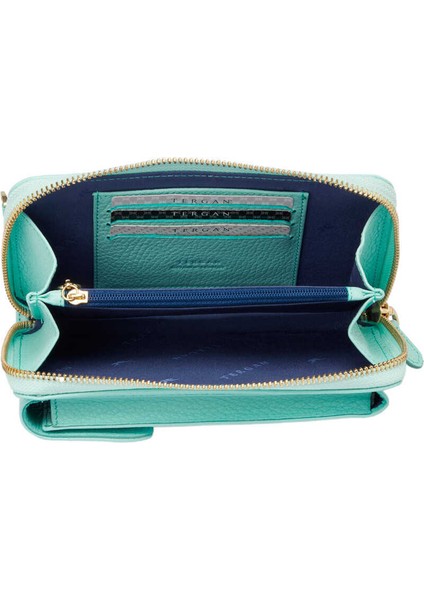 Mavi Hakiki Deri Kadın Çapraz Askılı Çanta - S23K1BC05810-T9D