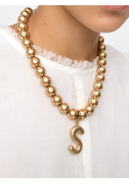 Boncuklu Kısa Kolye