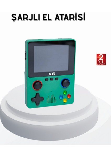 Xmpdby 3.5 Inç IPS Ekranlı Taşınabilir Oyun Konsolu Ergonomik Çift Tetikli