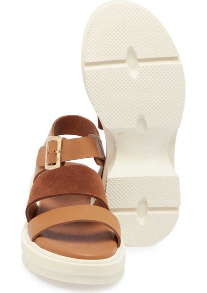 Taba Hakiki Deri Kadın Sandalet - K24Y1SN67261-A29