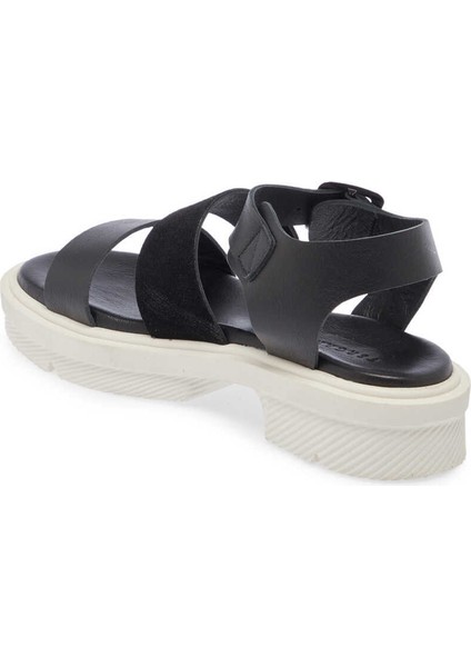 Siyah Hakiki Deri Kadın Sandalet - K24Y1SN67261-A23