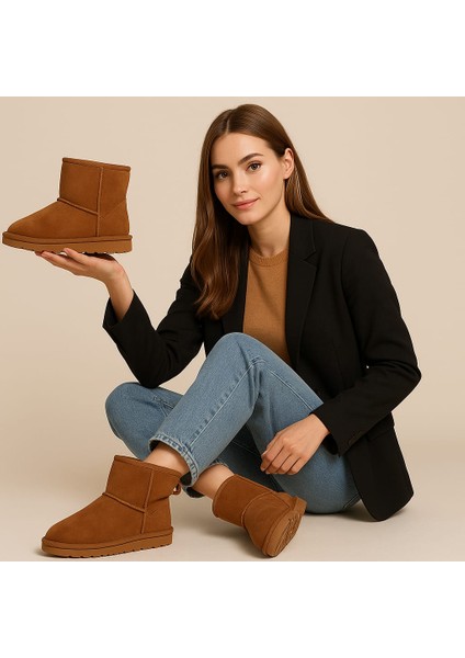 Kadın Süet Mini Bot