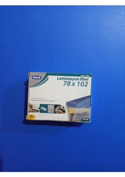 Mas Laminasyon Filmi 125 Makron 100 Adet 78 x 102