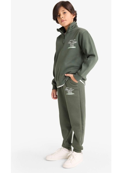 Erkek Çocuk Beli Lastikli Baskılı Eşofman Altı E9443A825WN