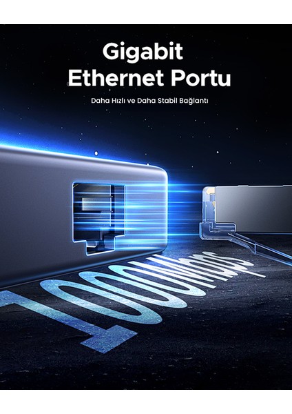 7-In-1 Type-C Giriş 1xusb-C 100W Pd, 1x4K/60Hz Hdmı, 1xusb-A 3.0, RJ45, Sd, Tf Port Çoklayıcı Hub, 45155