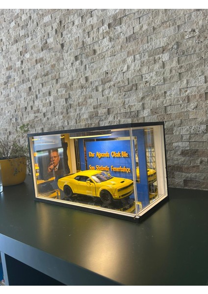 Garaj Seti 1:18 Fenerbahçe Temalı Dekoratif Araba ve Vitrin Seti | Işıklı Koleksiyonluk Model | Masaüstü Hediyelik Aksesuar fiyatları