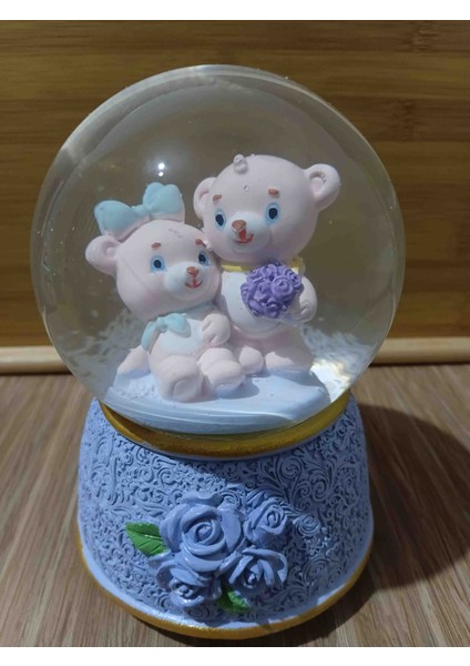 Dekoratif Nostalji Cam Kar Küresi Işıklı ve Müzikli fiyatları