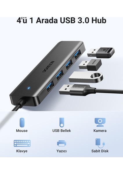 4-In-1 4xusb-A Usb-C Port Çoklayıcı Hub, 25851