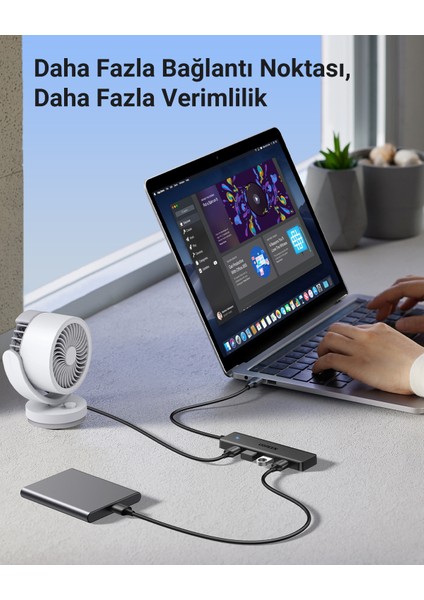 4-In-1 4xusb-A Usb-C Port Çoklayıcı Hub, 25851