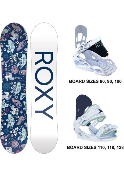 Poppy 2025 K Çocuk Snowboard Bağlama Seti