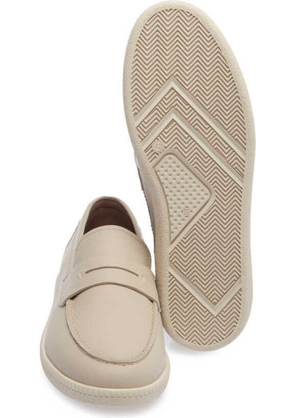 Bej Hakiki Deri Erkek Loafer - E24I1AY56705-B19