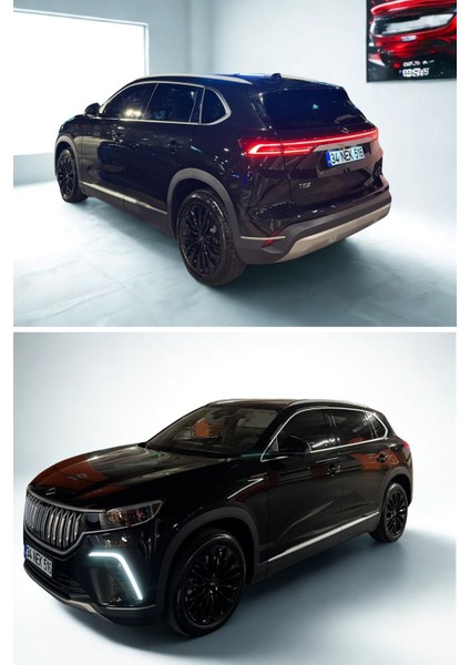 Togg T10X Jant Kaplama Sticker Set - Parlak Siyah modelleri