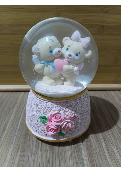 Dekoratif Nostalji Cam Kar Küresi Işıklı ve Müzikli fiyatları