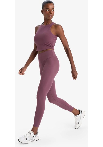 Fit Toparlayıcı Yüksek Bel Esnek Kumaş Basic Sporcu Tayt B4147AX25AU