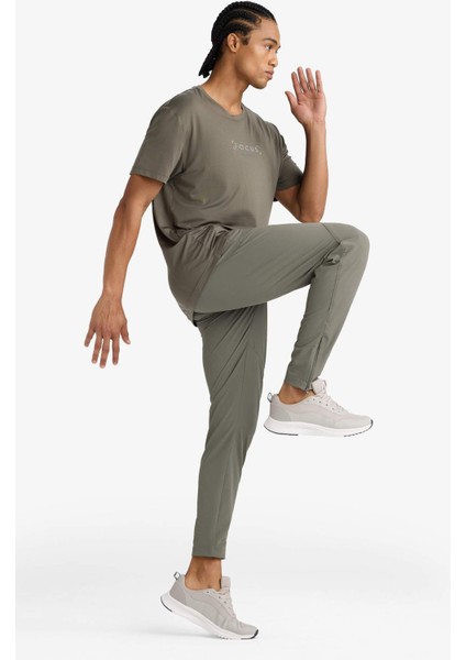 Fit Slim Fit Dar Kesim Çift Cepli Dokuma Jogger Eşofman Altı