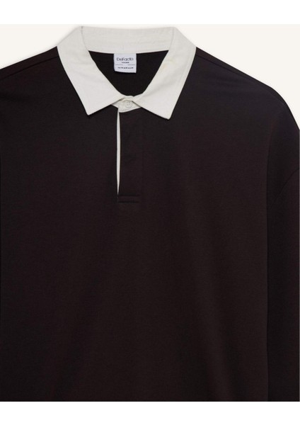 Boxy Fit Polo Yaka Sweatshirt E6523AX25AU