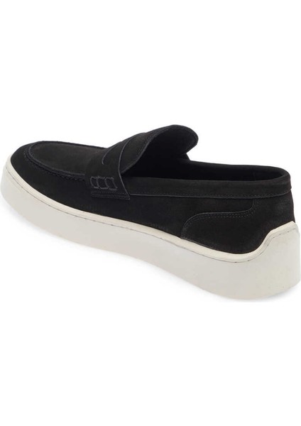 Siyah Hakiki Nubuk Deri Erkek Loafer - E24I1AY56746-A64