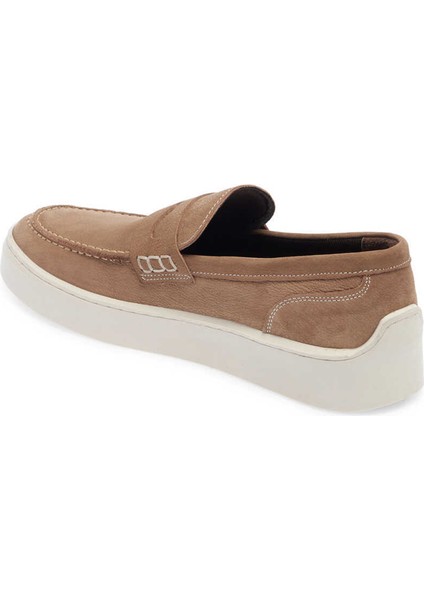 Kum Hakiki Nubuk Deri Erkek Loafer - E24I1AY56746-B21