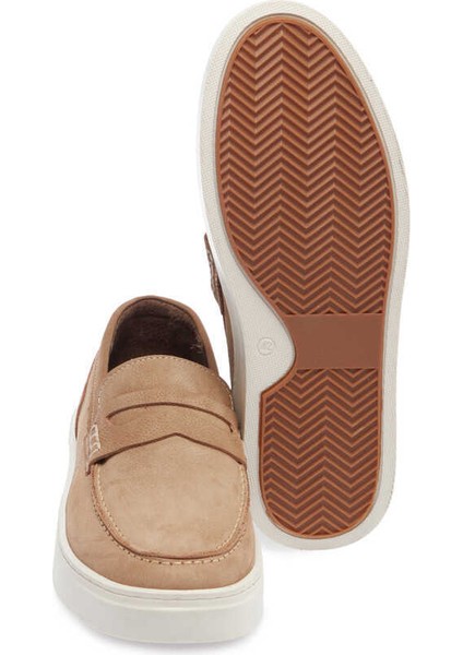 Kum Hakiki Nubuk Deri Erkek Loafer - E24I1AY56746-B21