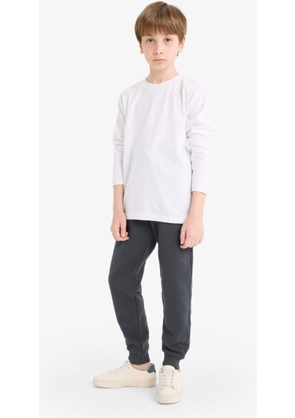 Erkek Çocuk Beli Lastikli Kalın Eşofman Alt W0773A625WN