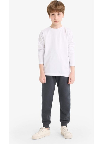 Erkek Çocuk Beli Lastikli Kalın Eşofman Alt W0773A625WN