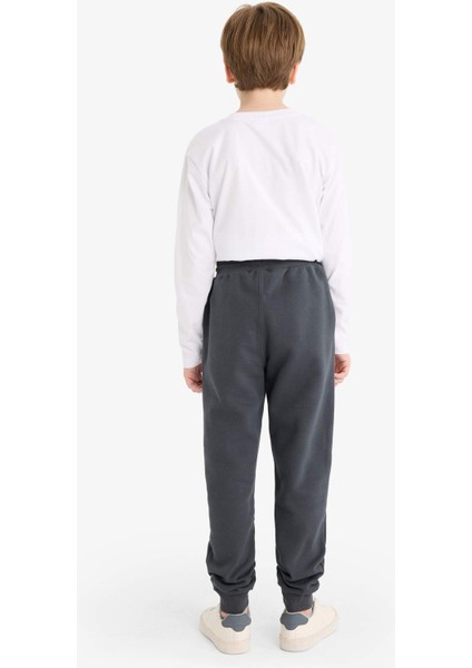 Erkek Çocuk Beli Lastikli Kalın Eşofman Alt W0773A625WN