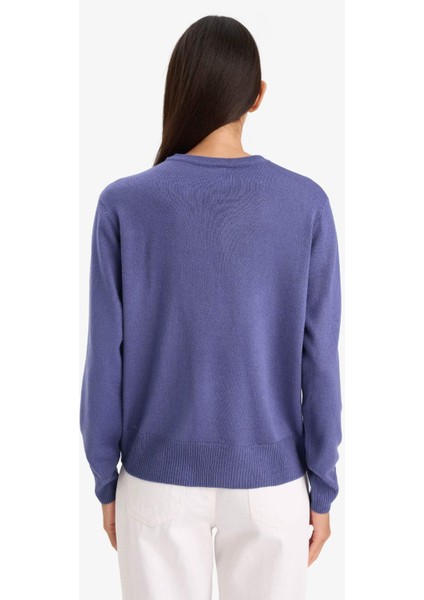 Relax Fit Bisiklet Yaka Triko Kazak