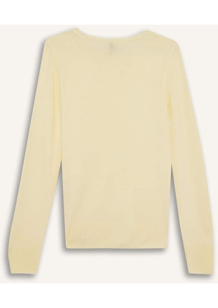 Regular Fit Bisiklet Yaka Triko Kazak F7091AZ25WN