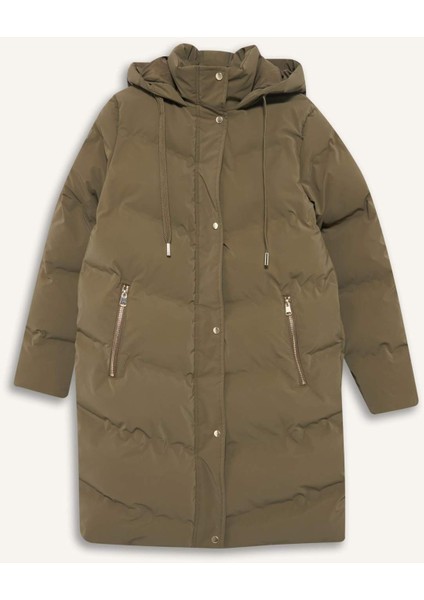 Regular Fit Kapüşonlu Fermuarlı Parka F2876AX25WN