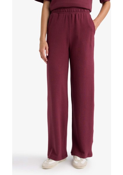 Straight Fit Geniş Bol Paça Basic Düz Cepli Eşofman Altı