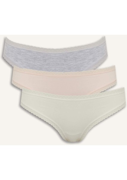 Dantel Detaylı 3'lü Brazilian Külot F2190AX25AU