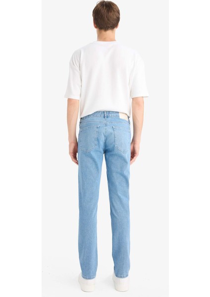 Pedro Slim Fit Dar Kalıp Normal Bel Dar Paça Jean Pantolon F2927AX25AU