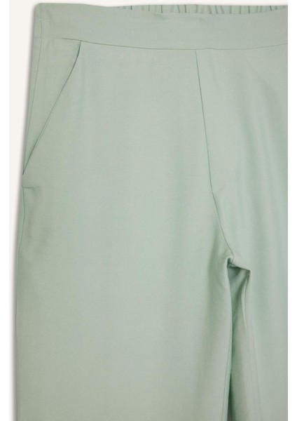 Wide Leg Basic Düz Geniş Paça Pantolon E7979AX25SM