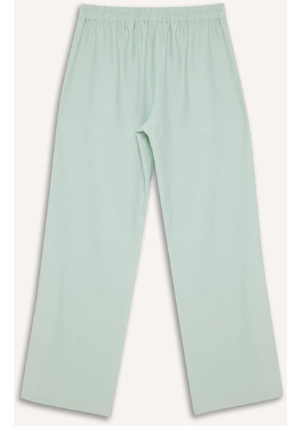 Wide Leg Basic Düz Geniş Paça Pantolon E7979AX25SM