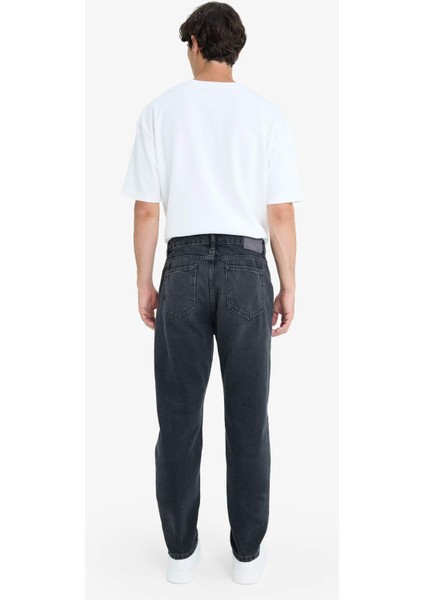 %100 Pamuk 90's Slim Fit Dar Kalıp Yüksek Bel Dar Paça Jean Pantolon D8587AX25AU