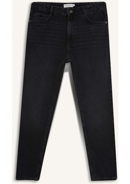 %100 Pamuk 90's Slim Fit Dar Kalıp Yüksek Bel Dar Paça Jean Pantolon D8587AX25AU