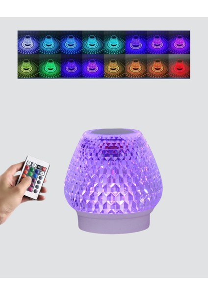 Mini LED Işıklı Bluetooth Hoparlör 5W Kristal Desenli 1200 Mah Şarjlı indirimleri